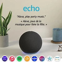 Amazon Echo (4th Gen) Smart Home Hub with Alexa - Charcoal