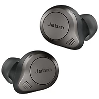 Écouteurs boutons 100 % sans fil à suppression active poussée du bruit Elite 85t de Jabra - Noir titane