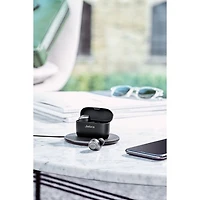 Écouteurs boutons 100 % sans fil à suppression active poussée du bruit Elite 85t de Jabra - Noir titane