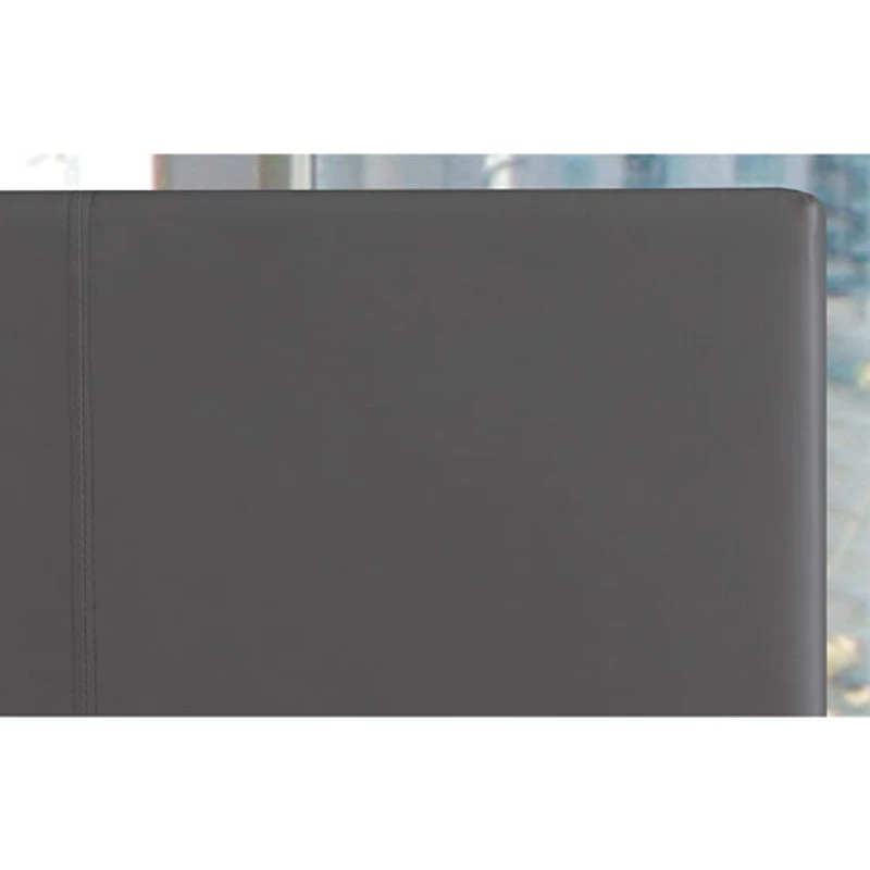 Brassex Modern Upholstered Platform Bed - Queen - Grey