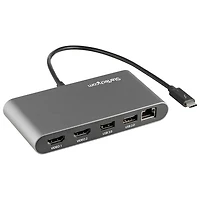 Station d'accueil Thunderbolt 3 de StarTech pour écrans multiples (TB3DKM2HDL)