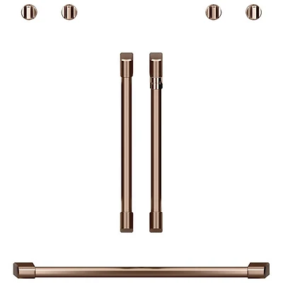 Café 7-Piece Wall Oven Handle & Knob Kit (CXWDFHKPMCU) - Brushed Copper