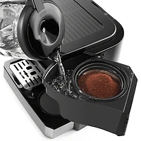 Machine à café et à espresso tout-en-un de De'Longhi - Noir/Acier inoxydable