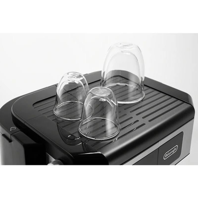 Machine à café et à espresso tout-en-un de De'Longhi - Noir/Acier inoxydable