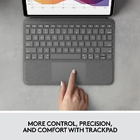 Étui-clavier Folio Touch de Logitech avec pavé tactile pour iPad Air 11 po (M2), iPad Air (5e/4e génération) - Gris