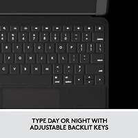 Étui-clavier Folio Touch de Logitech avec pavé tactile pour iPad Air 11 po (M2), iPad Air (5e/4e génération) - Gris