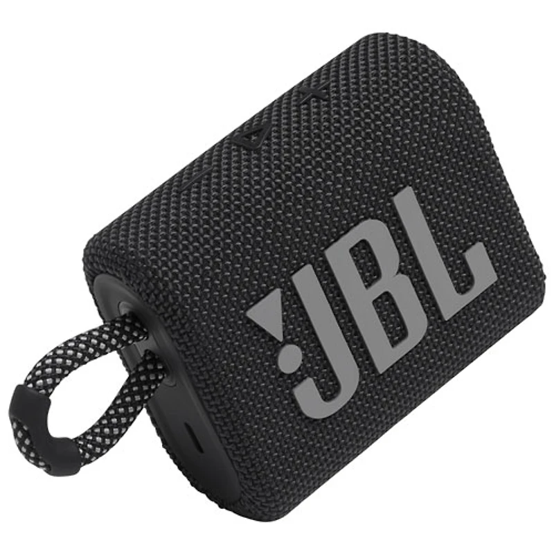 JBL Go 3 Waterproof Bluetooth Wireless Speaker - Black