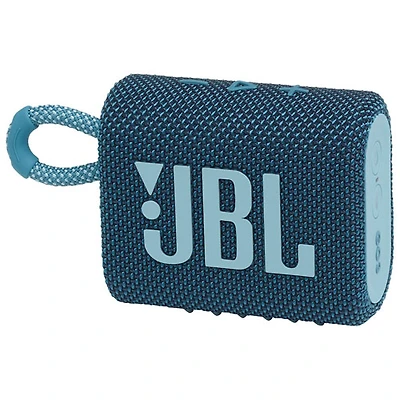 Haut-parleur sans fil Bluetooth étanche GO 3 de JBL - Bleu