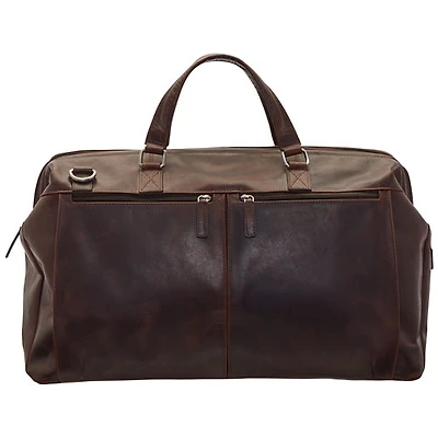Sac de sport en cuir de buffle de Mancini - Brun