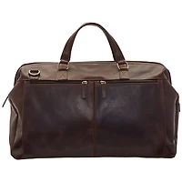 Sac de sport en cuir de buffle de Mancini - Brun