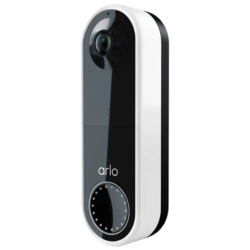 Sonnette vidéo Wi-Fi sans fil Arlo Essential - Blanc
