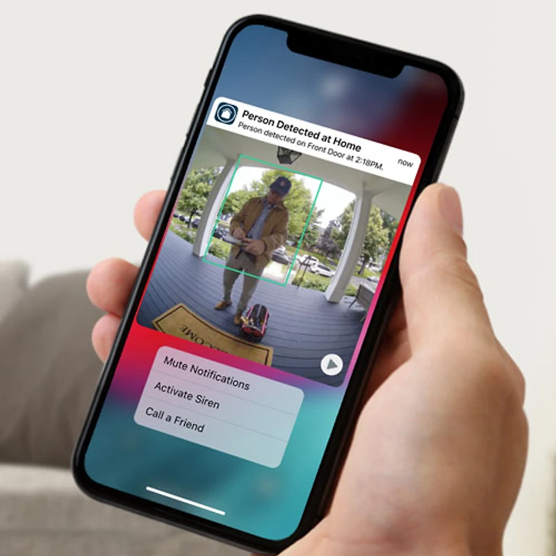 Sonnette vidéo Wi-Fi sans fil Arlo Essential - Blanc