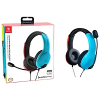 Casque de jeu LVL40 de PDP pour Switch - Bleu/Rouge