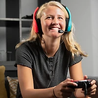 Casque de jeu LVL40 de PDP pour Switch - Bleu/Rouge