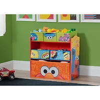 Meuble de rangement pour jouets à 6 bacs Sesame Street de Delta Children