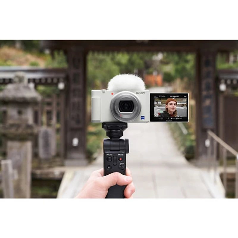 Sony Cyber-shot ZV-1 Content Creator Vlogger 20.1MP 2.9x Optical Zoom Digital Camera - White