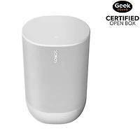 Sonos Move - Haut-parleur intelligent sans fil avec Alexa d'Amazon et Assistant Google - Blanc - BO