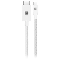 Câble USB-C à HDMI 4K de 2 m (6,5 pi) de Platinum - Blanc - Seulement à Best Buy