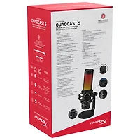 HyperX QuadCast S RGB USB Condenser Microphone - Black