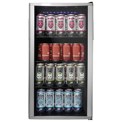 Danby 3.5 Cu. Ft. Freestanding 120-Can Beverage Centre (DBC121A1BLP) - Platinum - Only at Best Buy