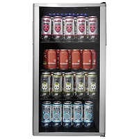 Danby 3.5 Cu. Ft. Freestanding 120-Can Beverage Centre (DBC121A1BLP) - Platinum - Only at Best Buy