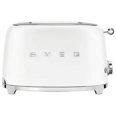 Smeg 50's Style Retro Toaster - 2-Slice - Matte White