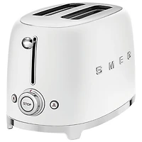 Smeg 50's Style Retro Toaster - 2-Slice - Matte White