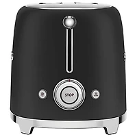 Smeg 50's Style Retro Toaster - 2-Slice - Matte Black
