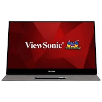 Moniteur à écran tactile DEL IPS HD intégrale 60 Hz GàG 6,5 ms de 15,6 po de Viewsonic (TD1655) - Argenté