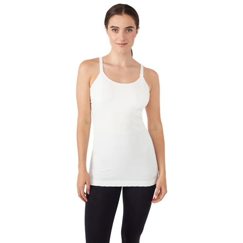 Modern Eternity Hannah Nursing & Maternity Yoga Tank Top - Medium - Eggshell