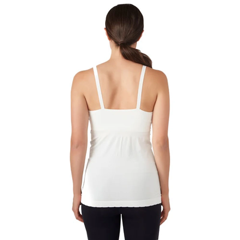 Modern Eternity Hannah Nursing & Maternity Yoga Tank Top - Medium - Eggshell
