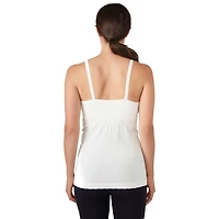 Modern Eternity Hannah Nursing & Maternity Yoga Tank Top - Medium - Eggshell