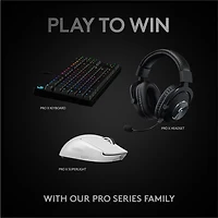 Souris de jeu optique sans fil à capteur HERO 25600 ppp G Pro X Superlight de Logitech - Blanc