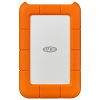 Disque dur externe portatif USB-C Rugged 2 To de LaCie pour PC/Mac (STFR2000800) - Orange
