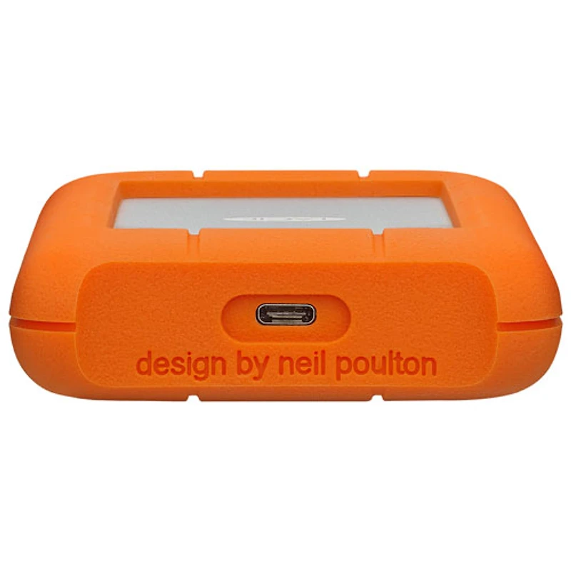 Disque dur externe portatif USB-C Rugged 2 To de LaCie pour PC/Mac (STFR2000800) - Orange