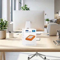 Disque dur externe portatif USB-C Rugged 2 To de LaCie pour PC/Mac (STFR2000800) - Orange