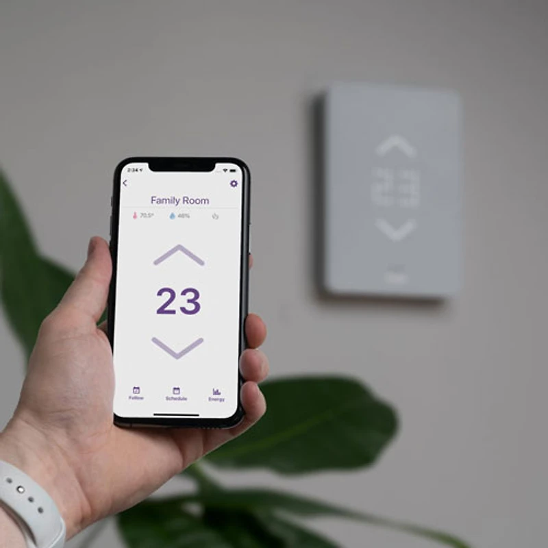 Mysa Smart Wi-Fi Thermostat for Electric In-Floor Heating - White