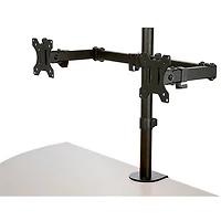 Support de bureau ergonomique à deux bras pour moniteurs de 32 po de StarTech - Noir