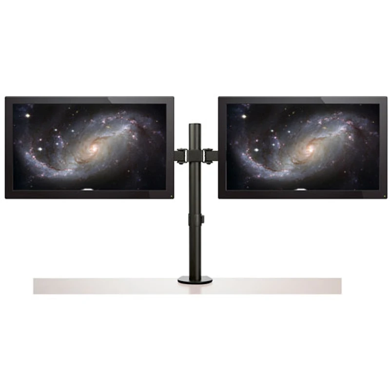 Support de bureau ergonomique à deux bras pour moniteurs de 32 po de StarTech - Noir