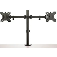 Support de bureau ergonomique à deux bras pour moniteurs de 32 po de StarTech - Noir