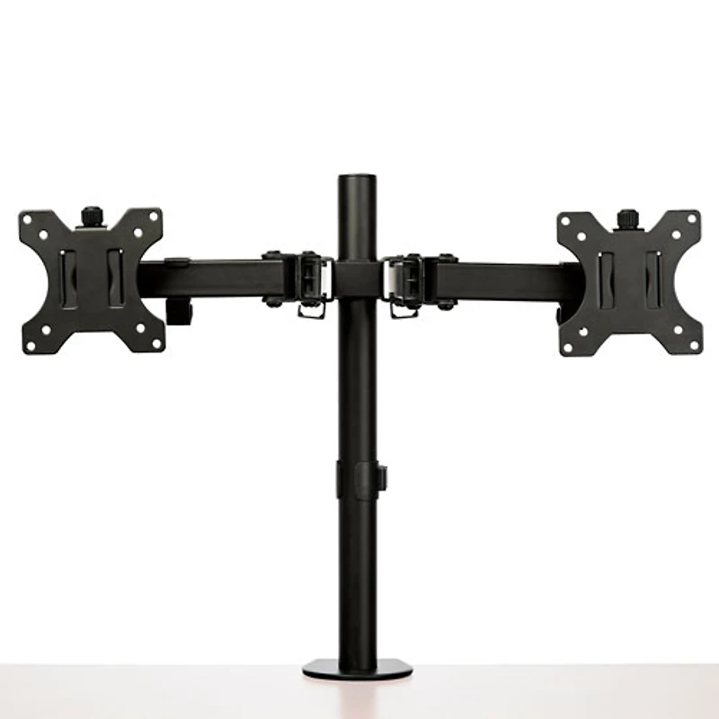 Support de bureau ergonomique à deux bras pour moniteurs de 32 po de StarTech - Noir