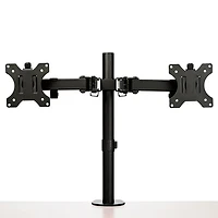 Support de bureau ergonomique à deux bras pour moniteurs de 32 po de StarTech - Noir
