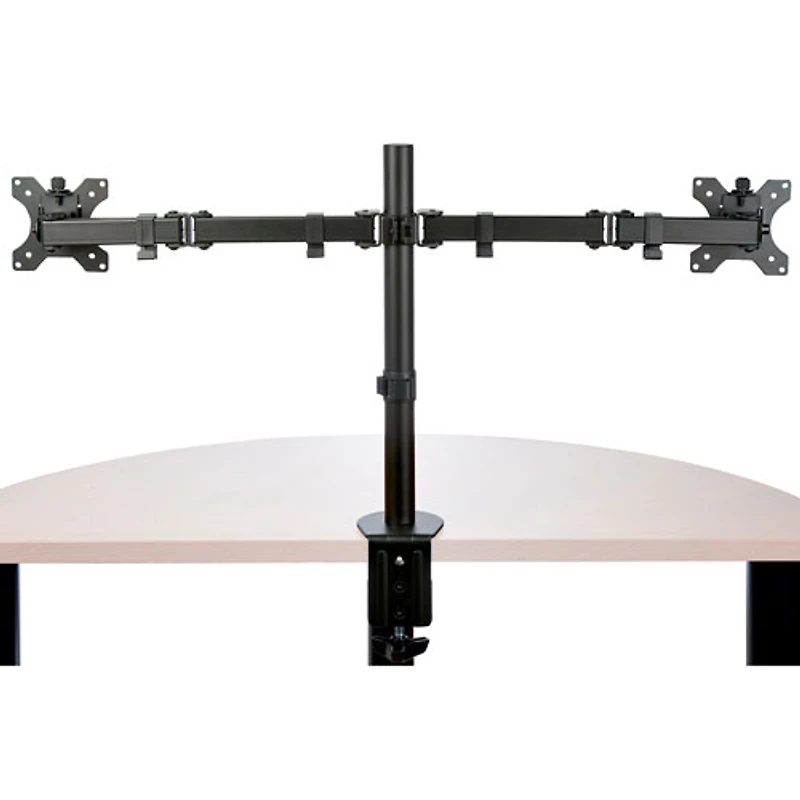 Support de bureau ergonomique à deux bras pour moniteurs de 32 po de StarTech - Noir