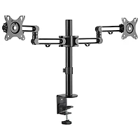 Support de bureau ergonomique à deux bras pour moniteurs de 32 po de StarTech - Noir