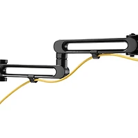 Support de bureau ergonomique à deux bras pour moniteurs de 32 po de StarTech - Noir