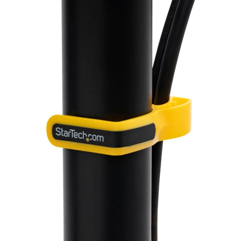 Support de bureau ergonomique à deux bras pour moniteurs de 32 po de StarTech - Noir