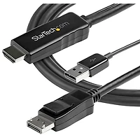 Câble HDMI 4K à DisplayPort avec alimentation USB de 2 m (6,56 pi) de StarTech (HD2DPMM2M)