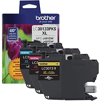 Cartouche d'encre couleur de Brother (LC30133PKS) - Paquet de 3