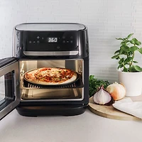 Friteuse à air chaud à pizza avec tournebroche manuelle Bella Pro - 12 l (12,6 l) - Acier inoxydable - Exclusivité Best Buy