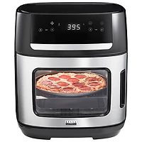 Friteuse à air chaud à pizza avec tournebroche manuelle Bella Pro - 12 l (12,6 l) - Acier inoxydable - Exclusivité Best Buy
